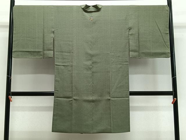 平和屋着物∞道中着　格子　ロング丈　正絹　逸品　CABD4785ua
