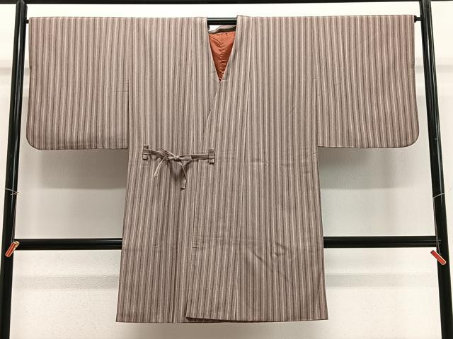平和屋着物∞道中着　縞　ロング丈　洗える着物　CABD4795ua