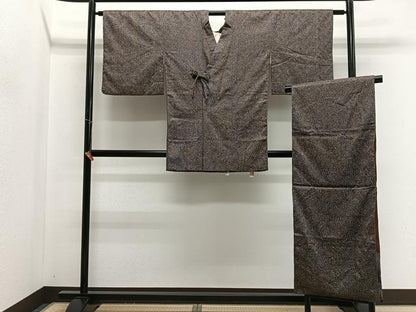 平和屋着物∞道行コート　刺繍　霞文　ショール付き　正絹　逸品　CABD4798ua