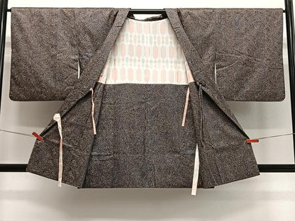 平和屋着物∞道行コート　刺繍　霞文　ショール付き　正絹　逸品　CABD4798ua