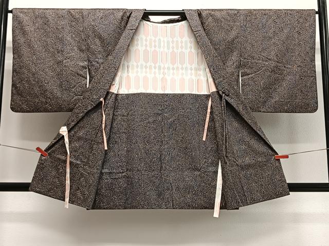 平和屋着物∞道行コート　刺繍　霞文　ショール付き　正絹　逸品　CABD4798ua