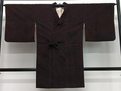 平和屋着物＃道行コート　霞文　ロング丈　正絹　逸品　CABD4800ua