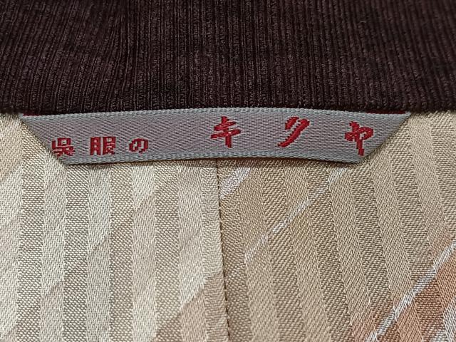 平和屋着物＃道行コート　霞文　ロング丈　正絹　逸品　CABD4800ua