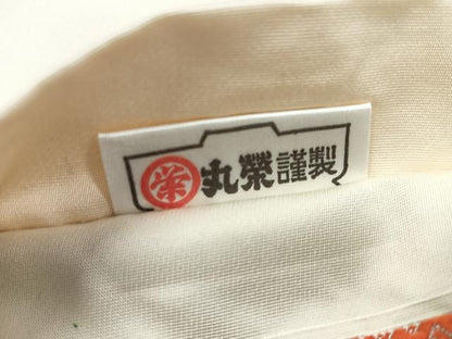 平和屋着物◎六通柄袋帯　唐織　鳳凰更紗花文　金糸　正絹　逸品　CABD4879nb