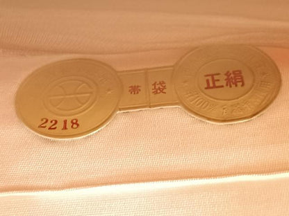 平和屋着物◎西陣　六通柄袋帯　道長花文　金糸　正絹　逸品　CABD4968nb