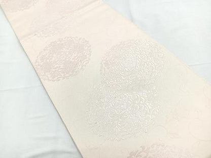 平和屋着物◎六通柄袋帯　唐織　蔦丸華紋　正絹　逸品　CABD4974nb