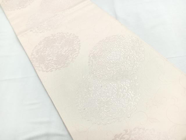 平和屋着物◎六通柄袋帯　唐織　蔦丸華紋　正絹　逸品　CABD4974nb