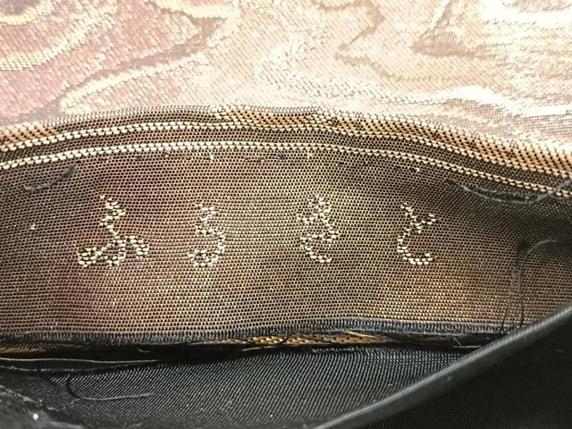 平和屋着物◎六通柄袋帯 霞文 金糸 正絹 逸品 CABD5040nb