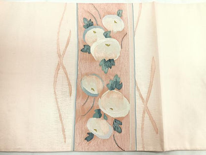 平和屋着物◎太鼓柄袋帯 万寿菊 金糸 正絹 逸品 CABD5066nb