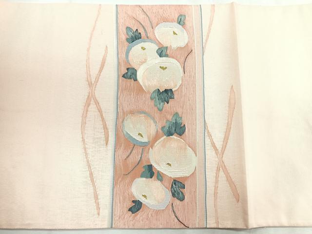 平和屋着物◎太鼓柄袋帯 万寿菊 金糸 正絹 逸品 CABD5066nb