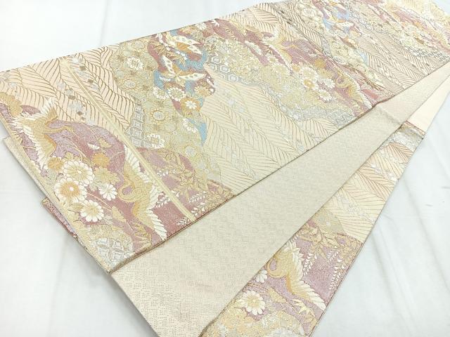 平和屋着物◎佐賀錦 六通柄袋帯 光悦 金銀糸 正絹 逸品 CABD5132nb