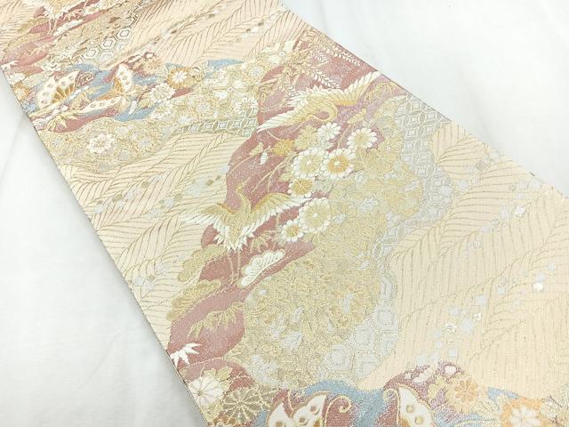 平和屋着物◎佐賀錦 六通柄袋帯 光悦 金銀糸 正絹 逸品 CABD5132nb