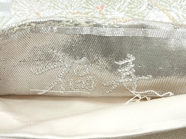 平和屋着物◎六通柄袋帯 福寿 金銀糸 正絹 逸品 CABD5164nb