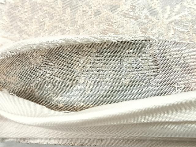 平和屋着物◎六通柄袋帯 風景文 金銀糸 正絹 逸品 CABD5165nb