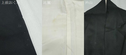 平和屋着物▼豪華黒留袖　駒刺繍　色紙重ね花文　金彩　正絹　逸品　CABD5221th