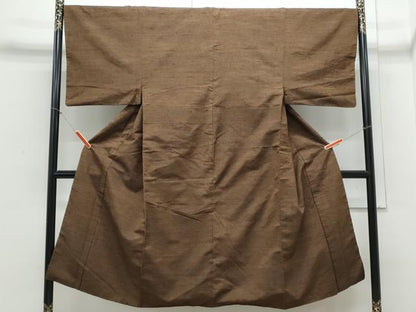 平和屋着物●男性　紬　霞文　正絹　逸品　CABD5276th