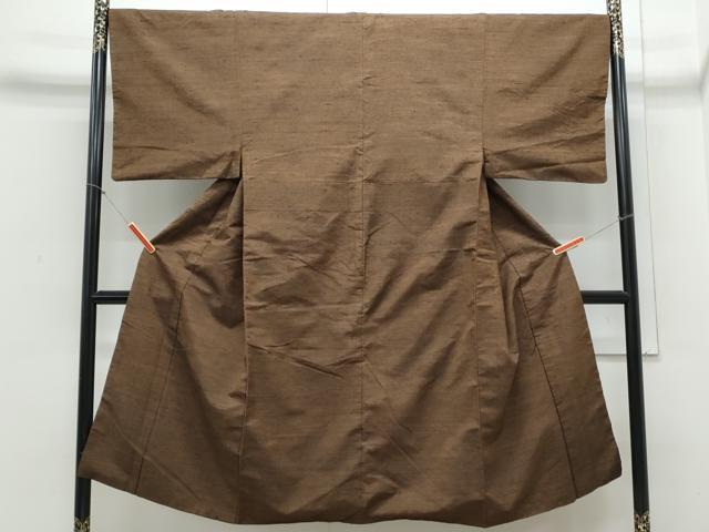 平和屋着物●男性　紬　霞文　正絹　逸品　CABD5276th