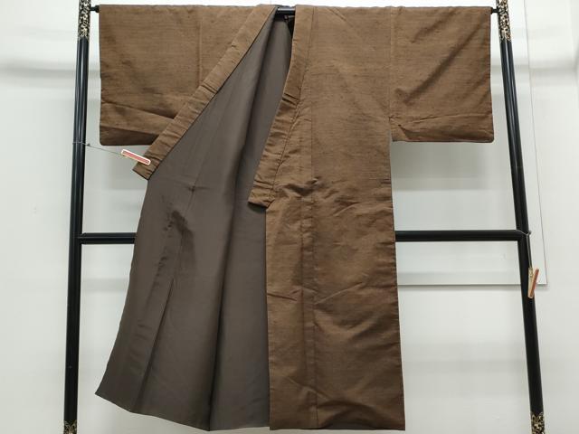 平和屋着物●男性　紬　霞文　正絹　逸品　CABD5276th
