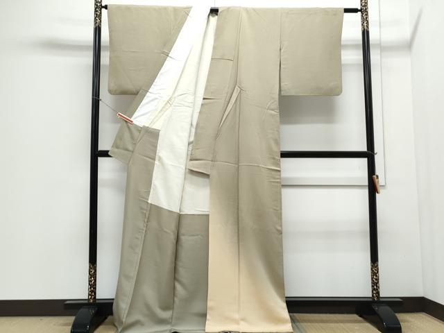 平和屋着物▼訪問着　霞文　暈し染め　ロング丈　正絹　逸品　CABD5277th