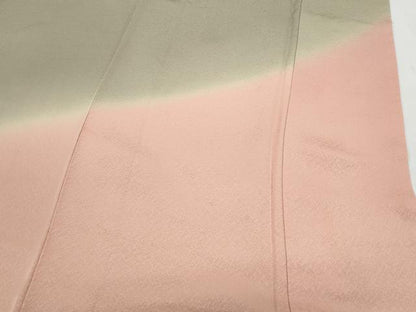 平和屋着物▼訪問着　霞文　暈し染め　ロング丈　正絹　逸品　CABD5277th