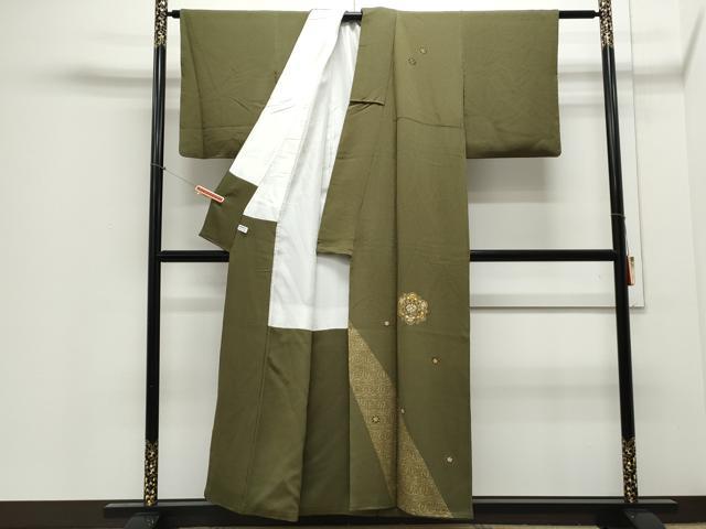 平和屋着物▼訪問着　刺繍　正倉院花文　金彩　正絹　逸品　CABD5311th