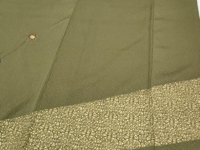 平和屋着物▼訪問着　刺繍　正倉院花文　金彩　正絹　逸品　CABD5311th