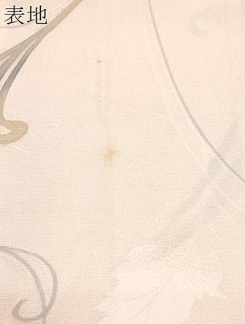 平和屋着物▼上質な小紋　地紋起こし　草花文　正絹　逸品　CABD5356th