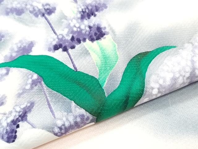 平和屋着物▼訪問着 手描き 陶器花文 暈し染め 正絹 逸品 CABD5378th