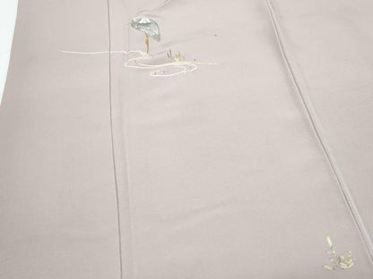 平和屋着物▼色留訪問着 総刺繍 駒刺繍 白鷺 さが美扱い 正絹 逸品 CABD5383th