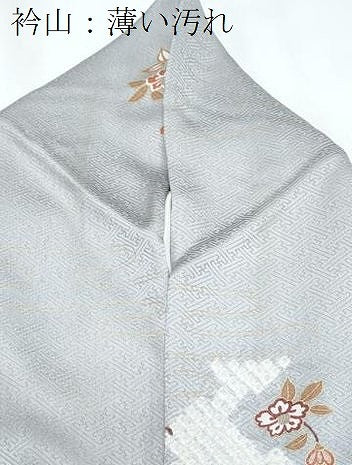 平和屋着物■上質な小紋 絞り 草花文 金彩 正絹 逸品 CABD5402th