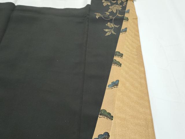 平和屋着物■豪華黒留袖　作家物　駒刺繍　鳳凰花文　金彩　正絹　逸品　CABD5416th