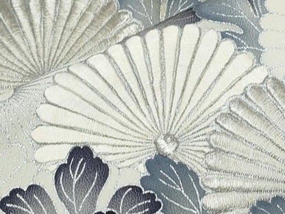 平和屋着物■豪華黒留袖　刺繍　菊青海波　銀彩　正絹　逸品　CABD5420th