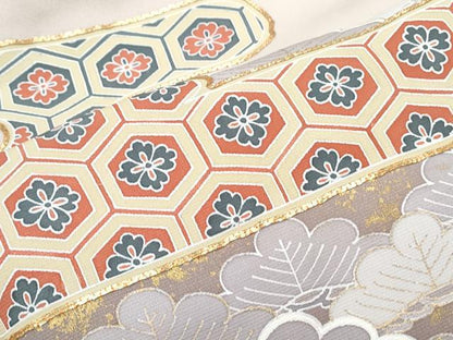 平和屋着物■豪華色留袖　駒刺繍　エ霞松文　暈し染め　金彩　正絹　逸品　CABD5421th
