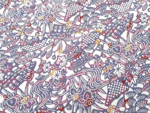 平和屋着物■上質な小紋 風景文 正絹 逸品 CABD5424th