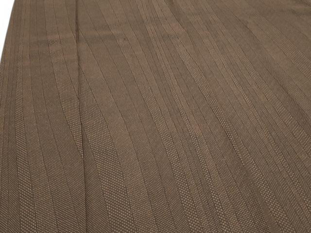 平和屋着物■上質なお召　間道　正絹　逸品　CABD5437th