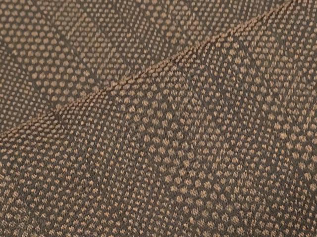 平和屋着物■上質なお召　間道　正絹　逸品　CABD5437th
