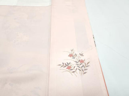 平和屋着物■訪問着 几帳花文 暈し染め 金彩 正絹 逸品 CABD5450th