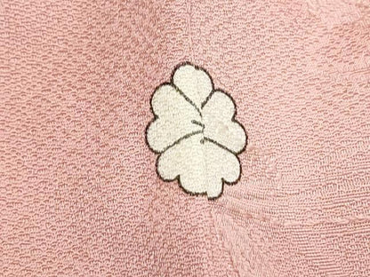 平和屋着物■上質な小紋　松葉地紋　暈し染め　正絹　逸品　CABD5457th