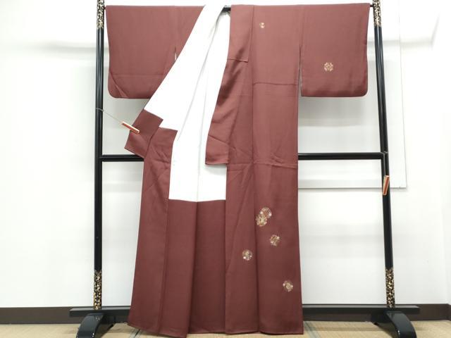 平和屋着物▼訪問着 総刺繍 竹屋町刺繍 正倉院花鳥文 金銀糸 正絹 逸品 CABD5479th