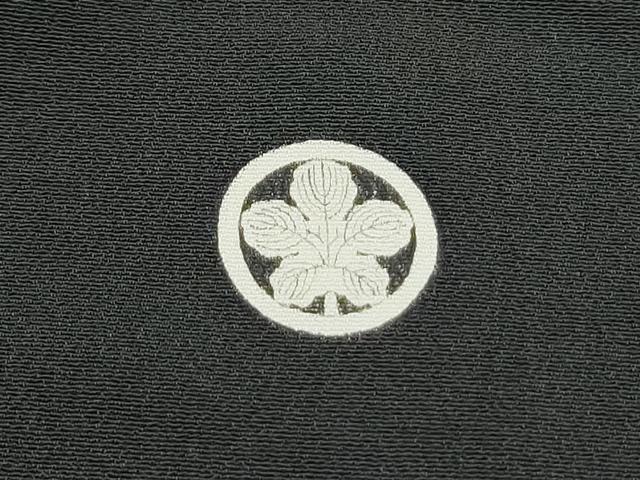 平和屋着物▼豪華黒留袖　駒刺繍　桧扇花文　金銀糸　正絹　逸品　CABD5491th