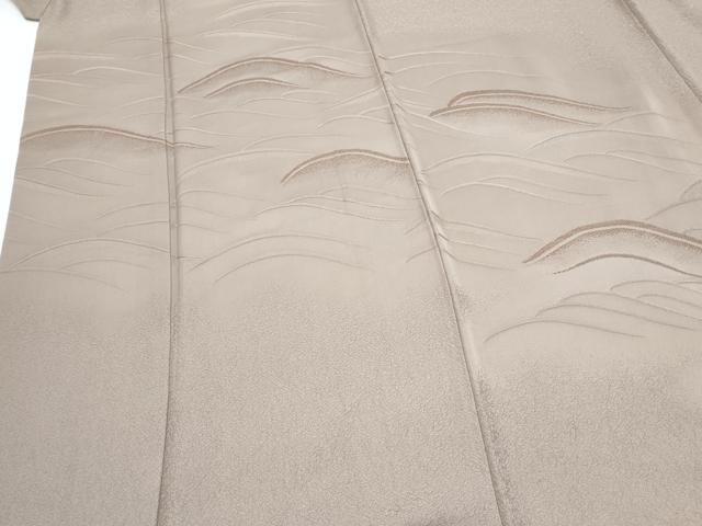 平和屋着物▼訪問着 地紋起こし 立波文 正絹 逸品 CABD5523th