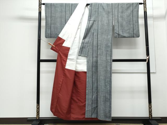 平和屋着物■上質な紬 間道 正絹 逸品 CABD5535th