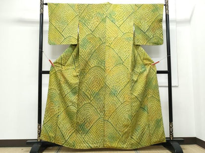 平和屋着物■上質な小紋 遠山文 正絹 逸品 CABD5537th
