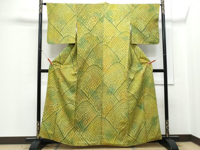平和屋着物■上質な小紋 遠山文 正絹 逸品 CABD5537th