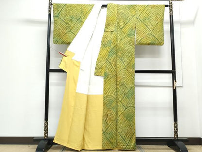 平和屋着物■上質な小紋 遠山文 正絹 逸品 CABD5537th