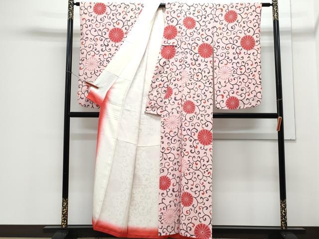 平和屋着物■小振袖 二尺袖 花唐草文 正絹 逸品 CABD5547th
