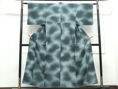 平和屋着物■上質な紬　霞文　正絹　逸品　CABD5561th
