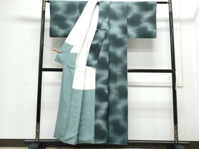 平和屋着物■上質な紬　霞文　正絹　逸品　CABD5561th