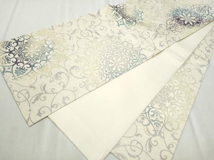 平和屋着物●全通柄　京袋帯　WAKKA　ワッカ　正倉院花文　正絹　逸品　CABD5634hy