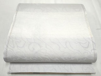 平和屋着物▽両面 全通柄袋帯 スリーシーズン 春夏秋 絣文様 正絹 逸品 CABD5636hy